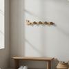 Cat-Shaped Wall-Mounted Coat Hook Rack Versatile Wooden Wall