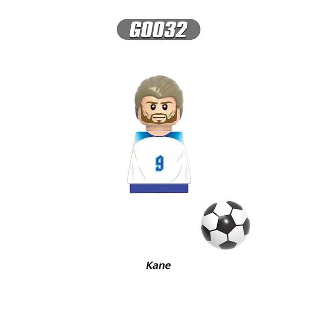 NEW World Famous Football Players Figurine Messi Ronaldo Neymar Lewandowski Mini Action Building Block Model Toy Kids Gifts