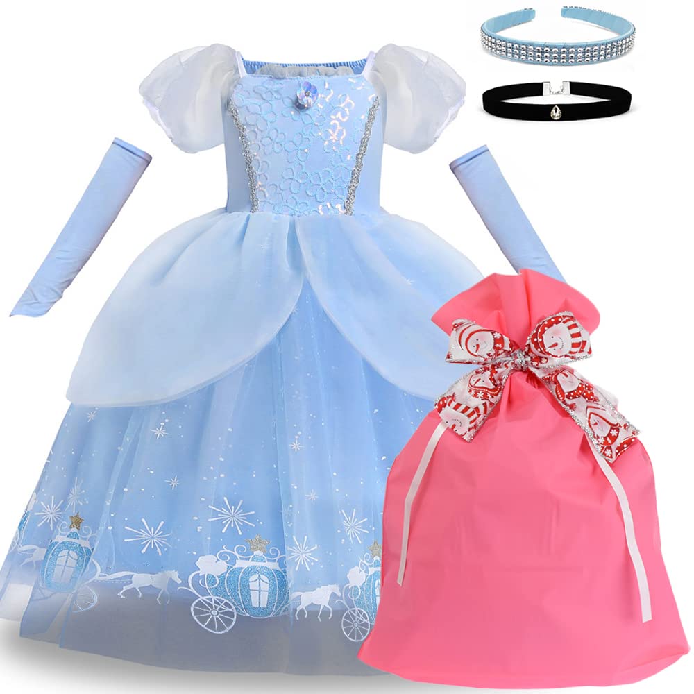 Princess Dress in a gift bag with Halloween Christmas 130 Cinderella [Angel's Closet] [Delivered ribbon] (Luxurious dress, headband, choker, gloves,