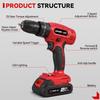 ONEVAN 25+3 Torque Electric Impact Drill Multifunctional 2 Gears Cordless Hammer Drill Power Tool For Makita 18V Battery Pin