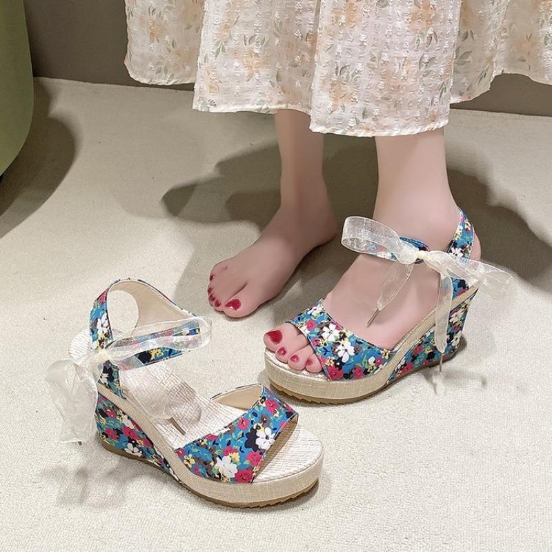 Sandalen mit Absatz, Sommer, Damen, elegante Damenschuhe, Plateau, Keilabsatz, Designer, Damen, Luxus-Heels, bequeme Damenmode-Sandale