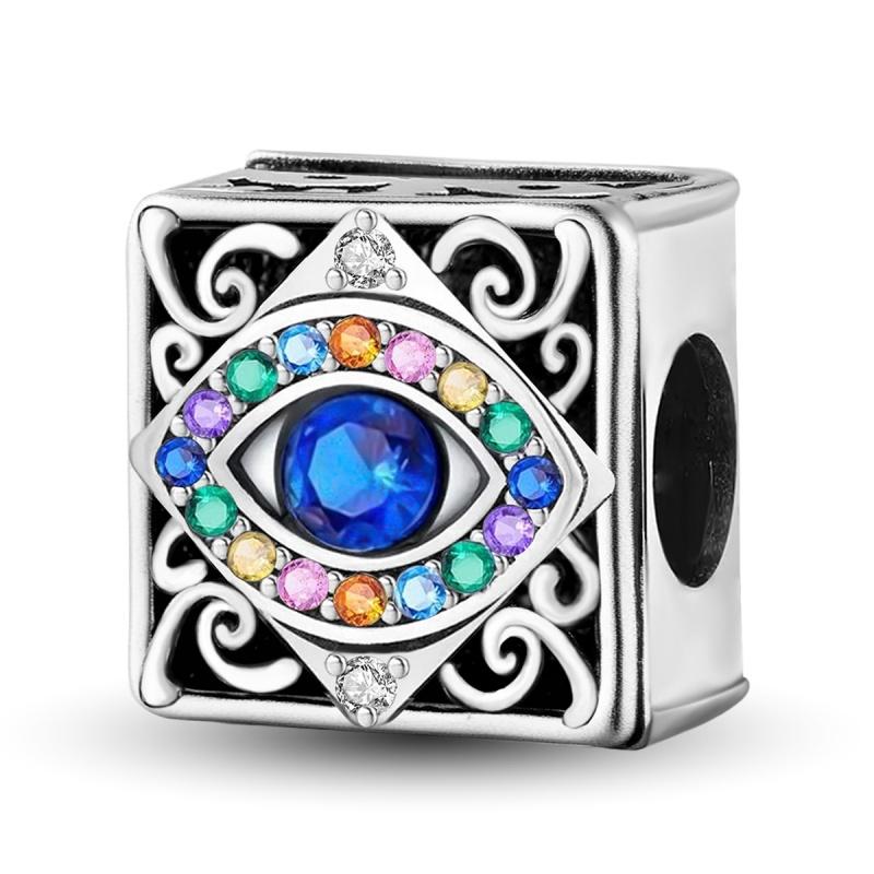 Copper Cross Angel Devil'S Eye Series Charms Beads Fit Diy Bracelet Bangle Making Gift Of High Quality Jewelry