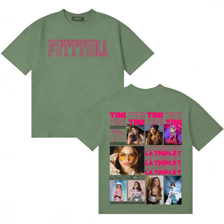 

Singer TINI STOESSEL Futtura Album Summer Gothic T Shirts Unisexs Womens Loose Tshirts Short Sleeves Cotton Casual Tshirt Unisex 4XL