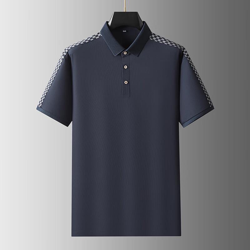 Мужская футболка-поло с пэчворком большого размера Dibinze 3XL