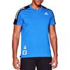 adidas T-Shirts Herren Blau Rundhals Moderat GP5804