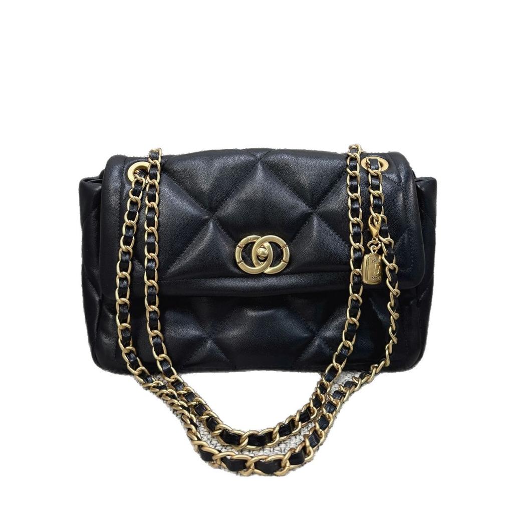 Tote Bag Sheepskin Rhombus Chain Underarm Bag High-end Sense Large-capacity Leather Shoulder Commuter Women's Bag