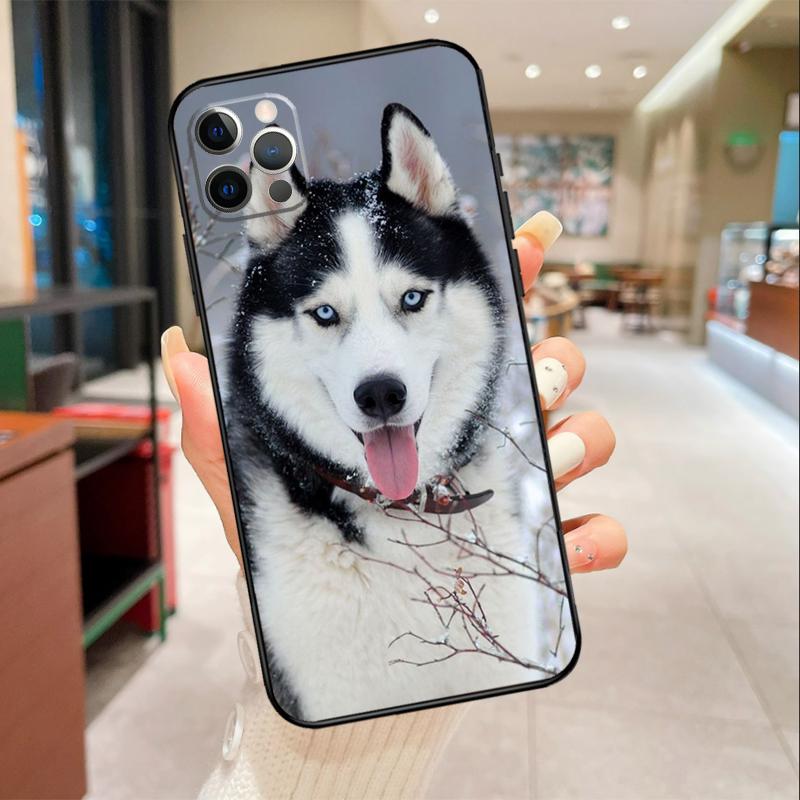 Animal Wolf Dog Husky Phone Case For iPhone 17 16 15 14 13 11 12 Pro Max mini 16 Plus 16e 17 Air Protective Cover