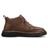 Men's High-top Casual Shoes Handmade Shoes Casual Sneakers Plus Size 39-48