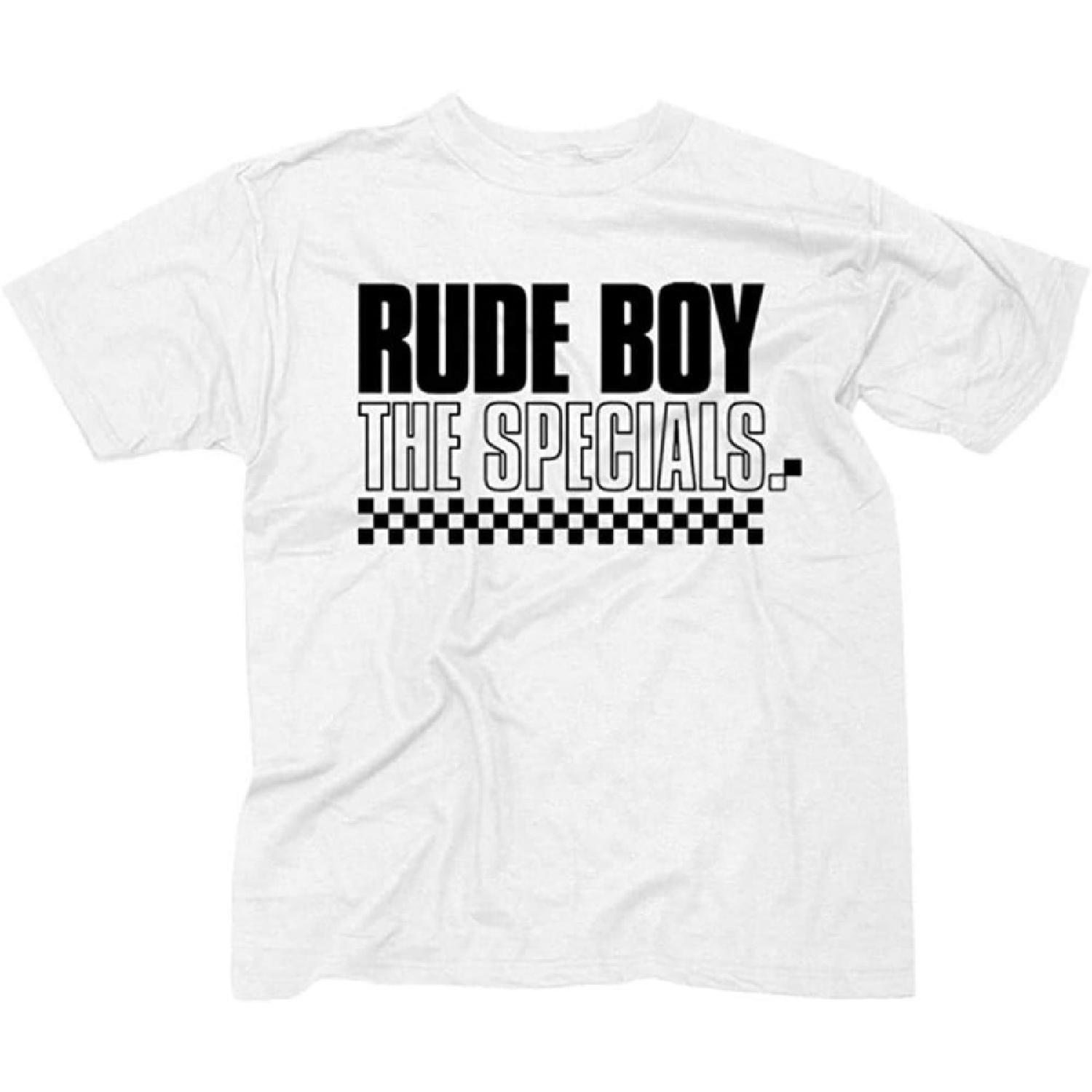 

The Specials Men s Rude Boy Slim-Fit T-Shirt White _ Licensed Control Industry Merchandise XXXXXL білий