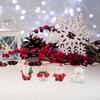 Amosfun 18pcs Christmas Miniature Decorations Mini Santa Snowman Figurine Xmas Fairy Garden Accessories Winter Holiday Party Favors Centerpieces