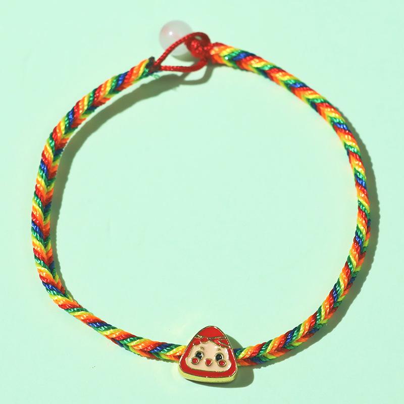 2026 Dragon Boat Festival Five-Color Rope Zongzi Bracelet: Unisex Woven Sunflower Hand Rope