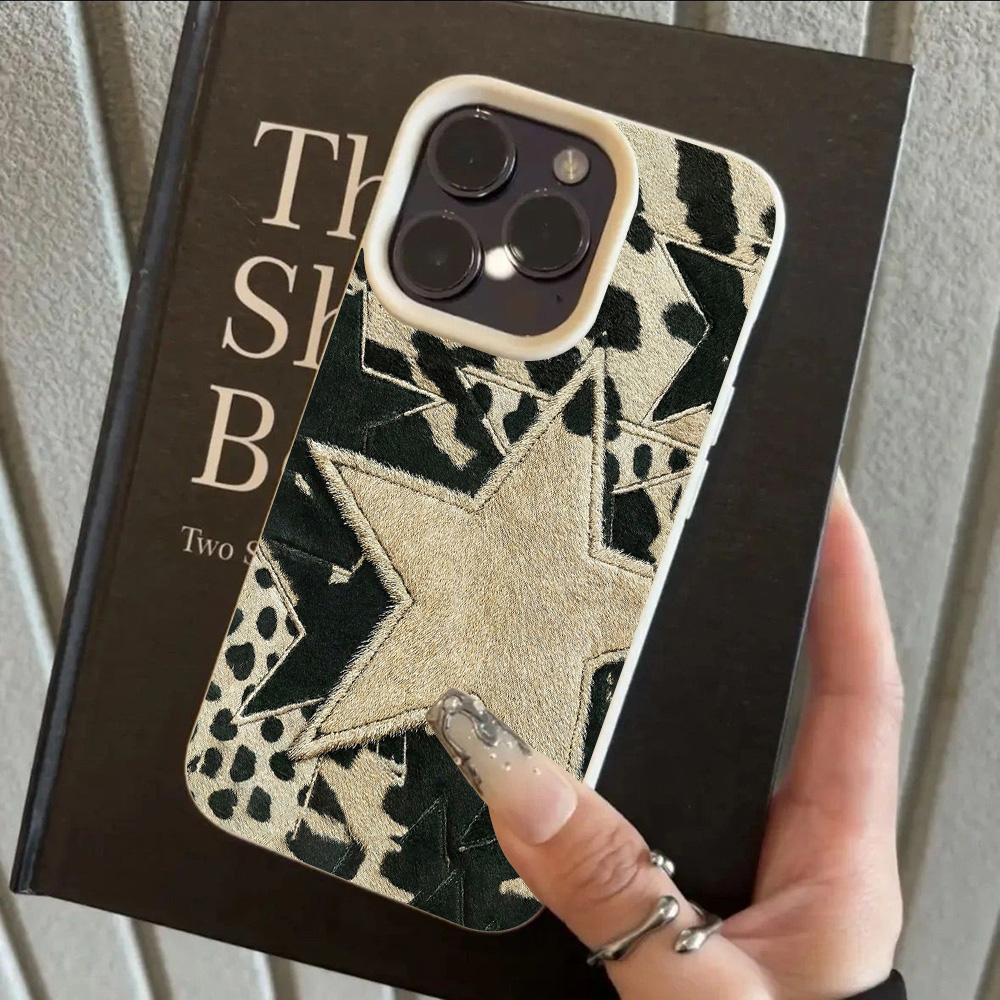 HOT Luxury Leopard Print Star Lichee Leather Pattern Phone Case For Xiaomi Mi 15T X7 F7 X6 M7 X5 M6 F5 Pro Ultra GT NFC 4G 5G