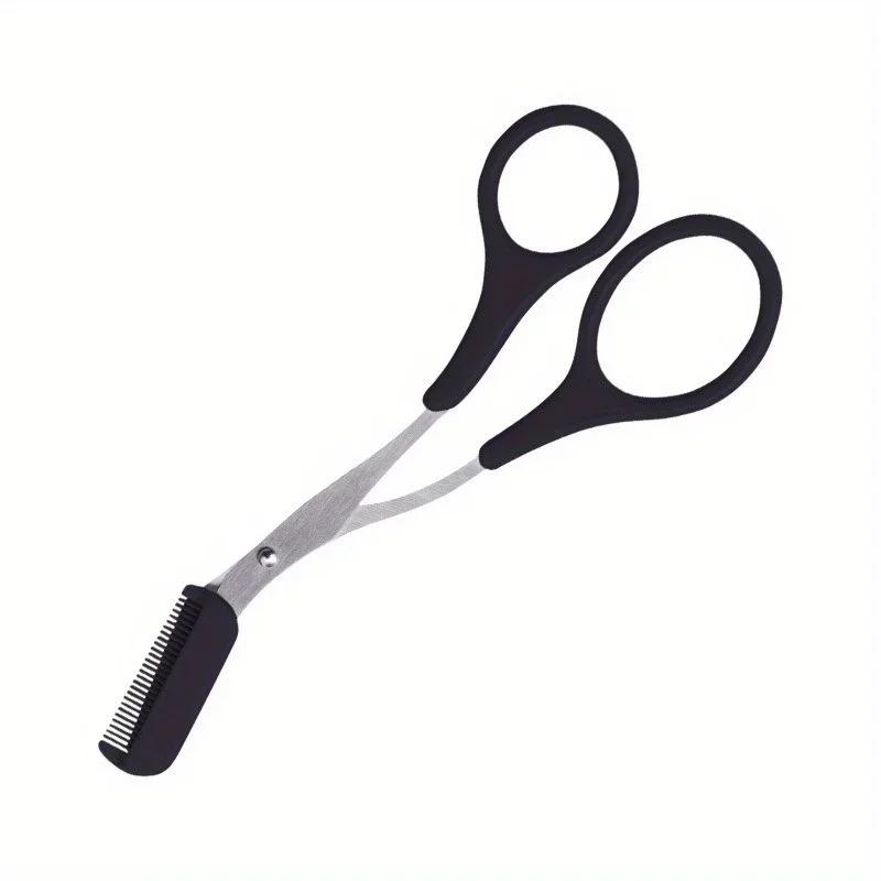 

Japanese Eyebrow Scissors with Comb, Professional Grooming & Trimming Kit with Tweezers - Ideal for Beginners and Experts