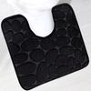 U-Shape Bathroom Toilet Foot Mats Waterproof Mats Bathroom Absorbent Non-Slip Quick Dry Mats