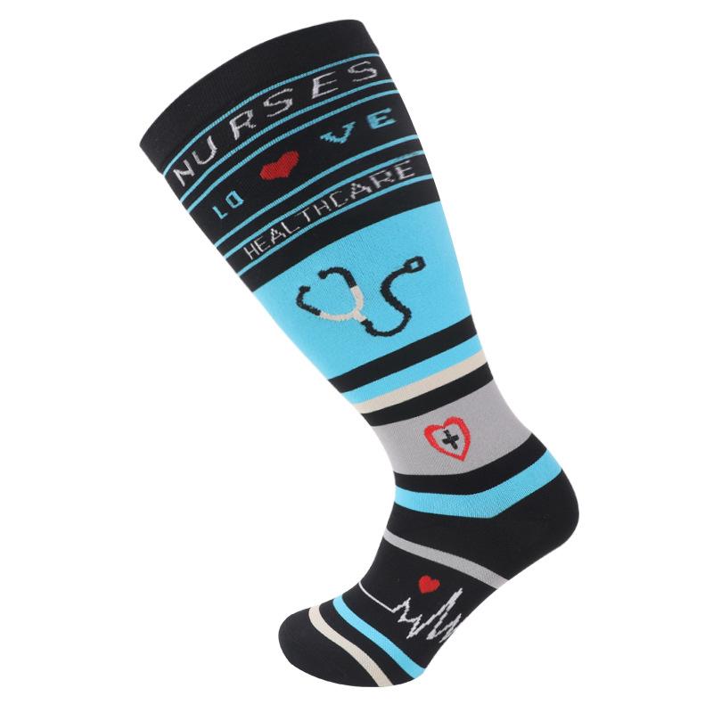 Plus Size 2XL-7XL 20-30 mmHg Compression Socks for Women Men Wide Calf Extra Large Knee High Flight Sock for Circulation Support