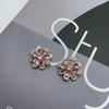 5pcs Colorful Zircon Flower Design Luxury Shank Buttons Of Clothing Elegant High Quality Shinning Rhinestone Sewing Button