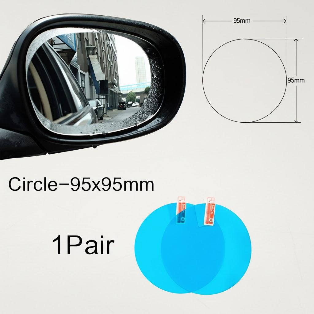 

Car Rearview Mirror Rainproof Sticker Film Clear Visibility in Rainy Weather Car Protection Membrane for Vehicles
