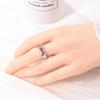 Fashion Original Rings 925 Silver Color Stars Moon Sun Drop Shaped Zircon Rings for Woman Fine Wedding Engagement Jewelry Gifts