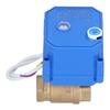 Motorized Ball Valve Brass Straight Pipe Pressure Device with Switch Indication BSP DN15 DC12V