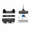 Black Color Outdoor Door Lock Nylon Material Spring Loaded Double-ded Lock Durable Non-rusting 2 Sided Locking