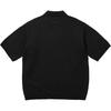 Supreme Beaded Zip Polo Black