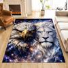 Dreamy Starry Sky Eagle Lion Art Carpet for Living Room Bedroom Sofa Home Decor Rus Non-slip Floor Mat Luxury Gift Multiple Size