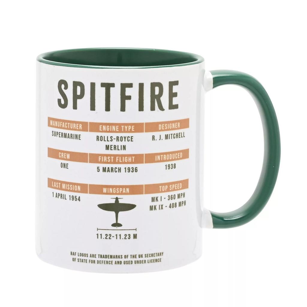 Harvey Makin RAF Spitfire Bedruckte 325ml Tasse