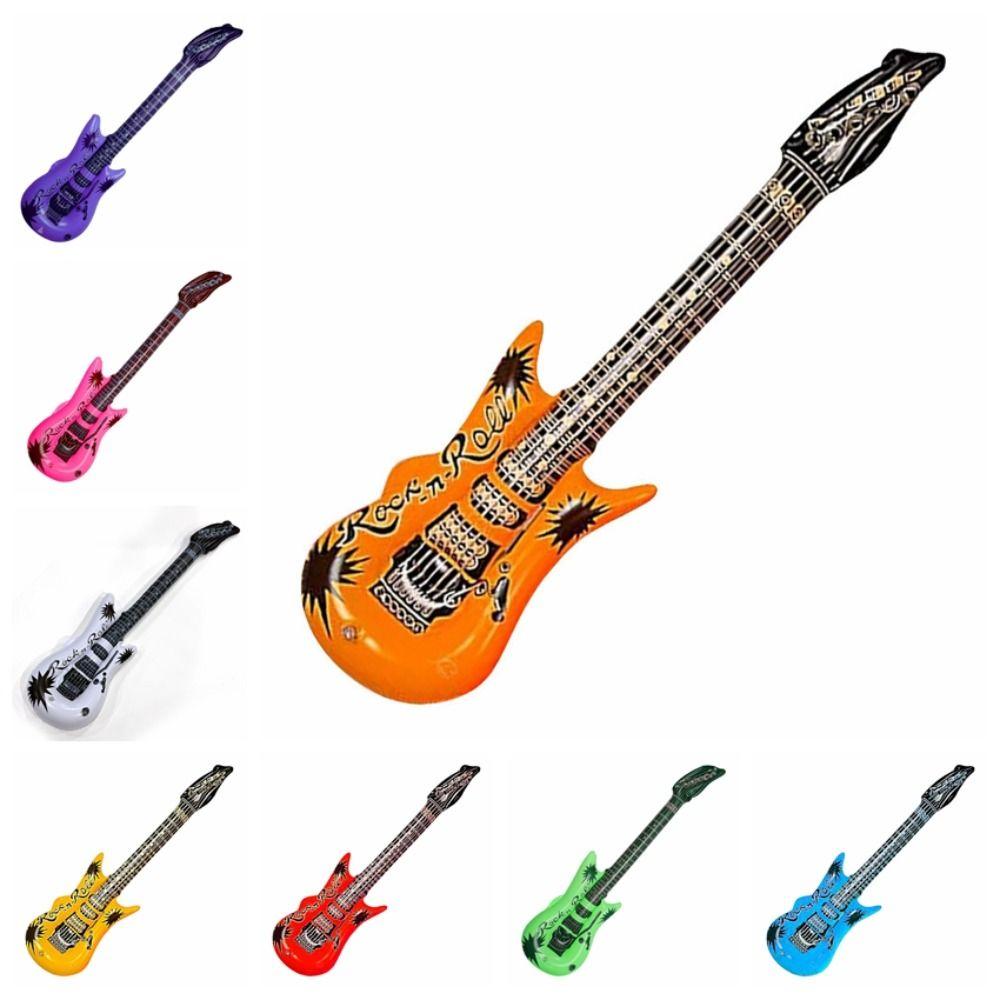 Inflatable Inflatable Guitar Balloon PVC Guitar Foil Balloons  Children Toys
