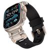 Alogy Luxury Metal + TPU Band Bracelet Strap for Apple Watch 42/44/45/49mm Black