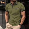 Men's T-shirt Polo Shirt New Summer Polo Shirt Men's Short-sleeved Top Casual Polo Shirt