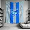 S.S.C. Napoli Custom Name Wall Tapestry Aesthetic Wall Hanging Printed Fabric Blanket Decorative Tapestries for Bedroom Living Room Home Decor