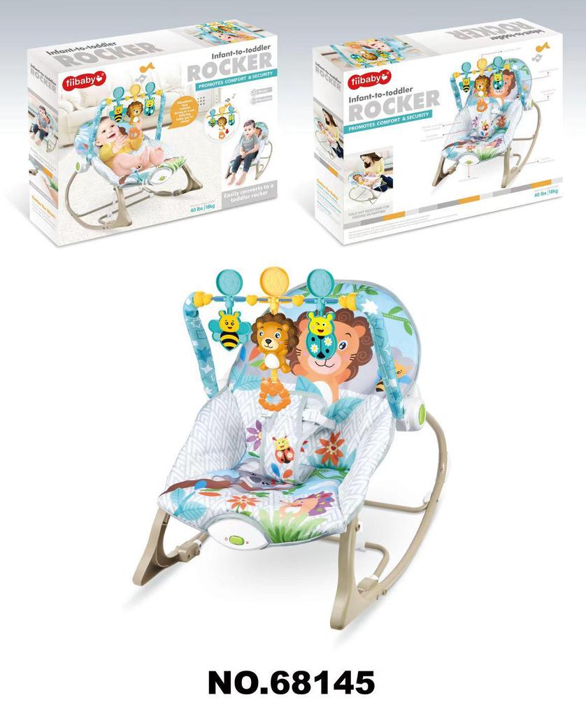 Baby Electric Rocking Chair with Music & Vibration Soothing Cradle Bed