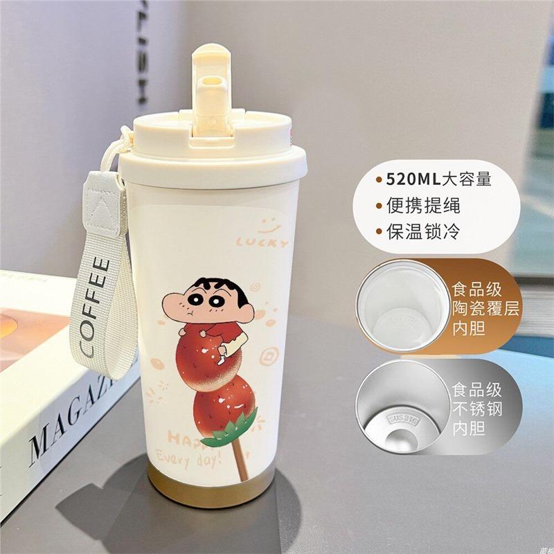 Cartoon Xiaoxin Thermos Cup 111 Stainless Steel Student High Value Office Coffee Cup Large Capacity Water Cup
