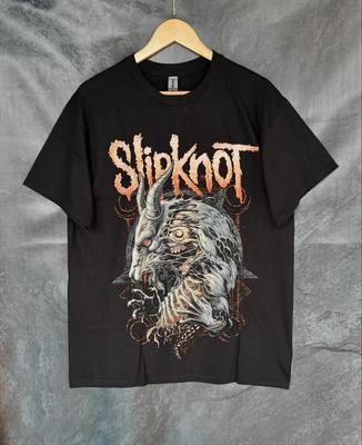 90s Reprint Slipknot Band Short Sleeve Unisex T Shirt Black Classic Style Unisex T-Shirt