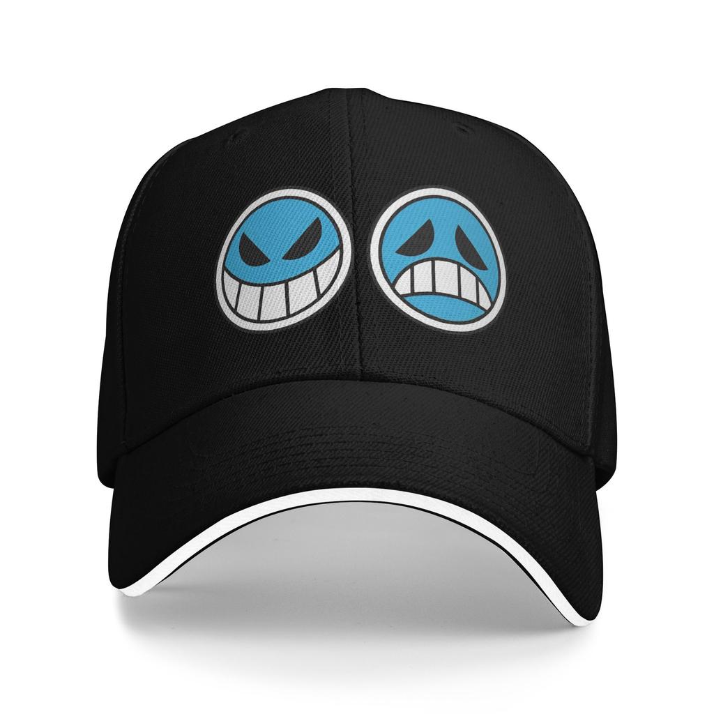 Ace Logo One Piece Flag Baseball Cap Fashion Sandwich Hat Unisex Adjustable Sun Cap Outdoor