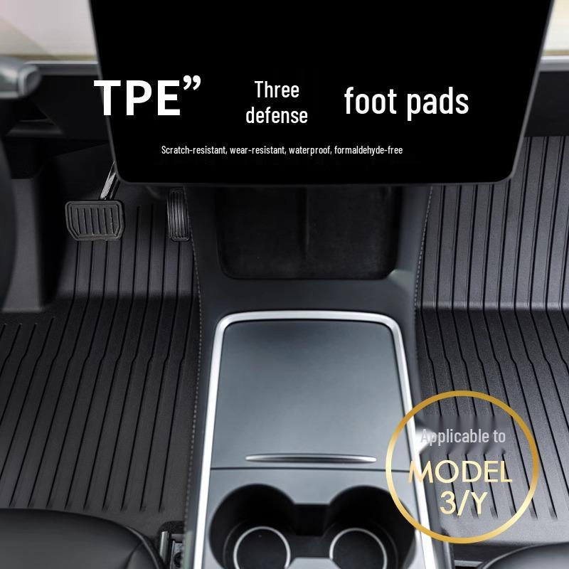 TPE Car Floor Mats for 2025 Tesla Model Y3 New Editions