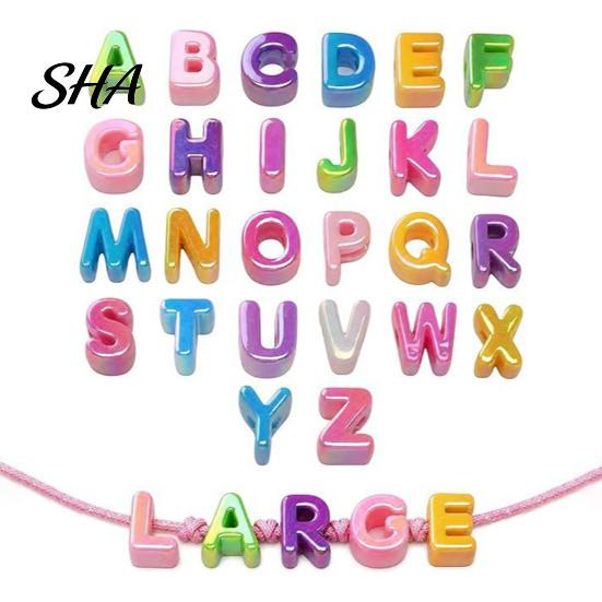 Customized Crafting Beads for Adults Kids 26Pcs A to Z Acrylic Alphabet Letter Beads, Chunky Large Accessories Luggage Tags Colorful DIY Keychains Bag