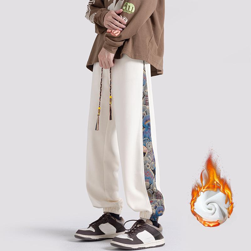 2023 herbst und Winter Neue männer Plüsch Verdickte Warme Sport Hosen