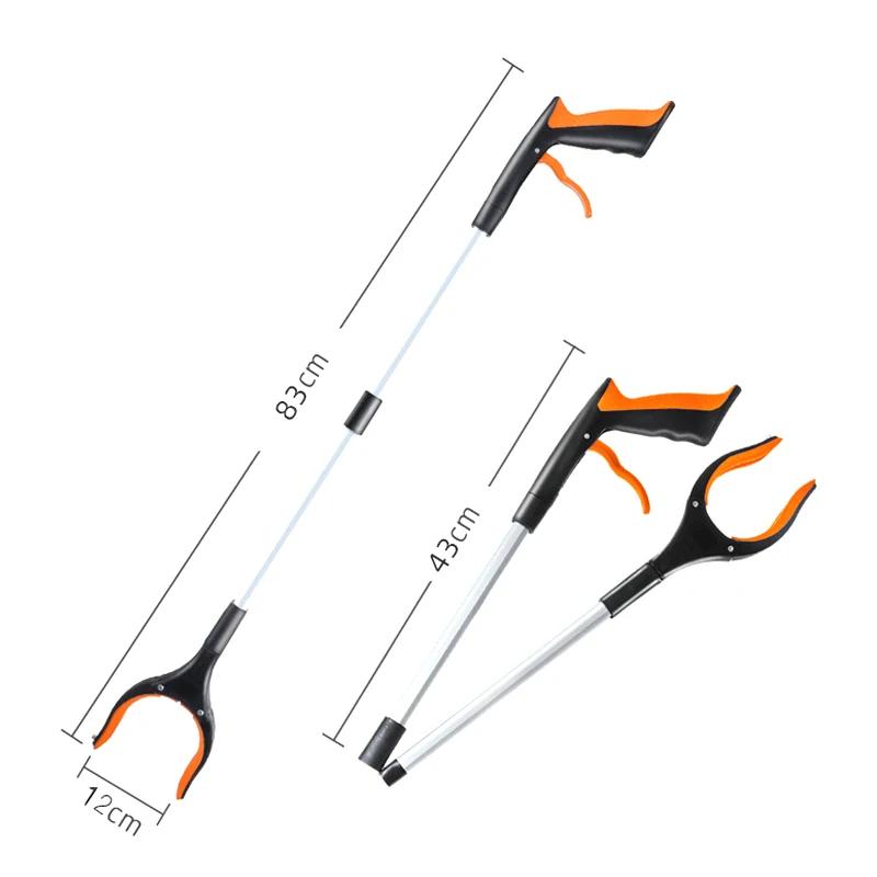 32 Inch Extra Long Foldable Reacher Grabber Tool for Elderly Hand Aid Trash Pick Up Litter Picker Home Cleaning Assistance Tool