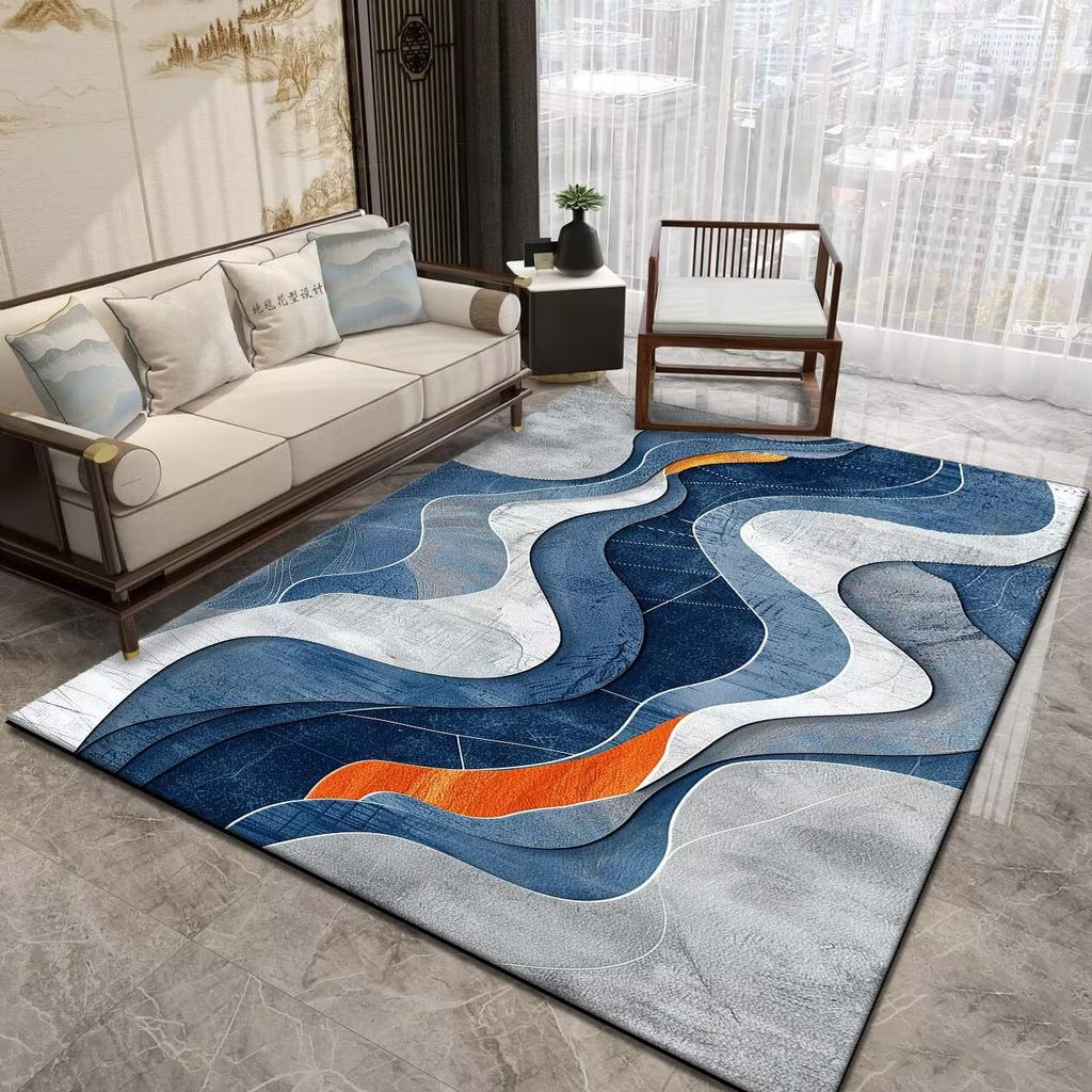 Honeycomb Geometric Pattern Area Rugs for Living Room Abstract Home Sofa Non-slip Carpet Bedroom Children Tatami Soft Floor Mat