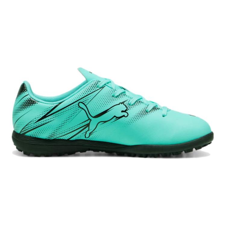 Puma Attackant TT Comfortable Lightweight Low-Top Soccer Shoes Kids Sneaker Green Black 107481-10
