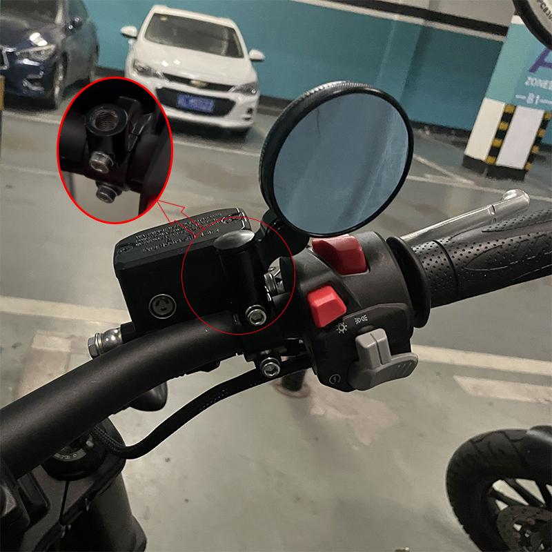 New CNC ALUMINUM Retro Mini Motorcycle Rearview Side Mirrors 8mm 10mm For KAWASAKI z750 NINJA250 HONDA R1 R6 FZ6 SUZUKI YAMAHA