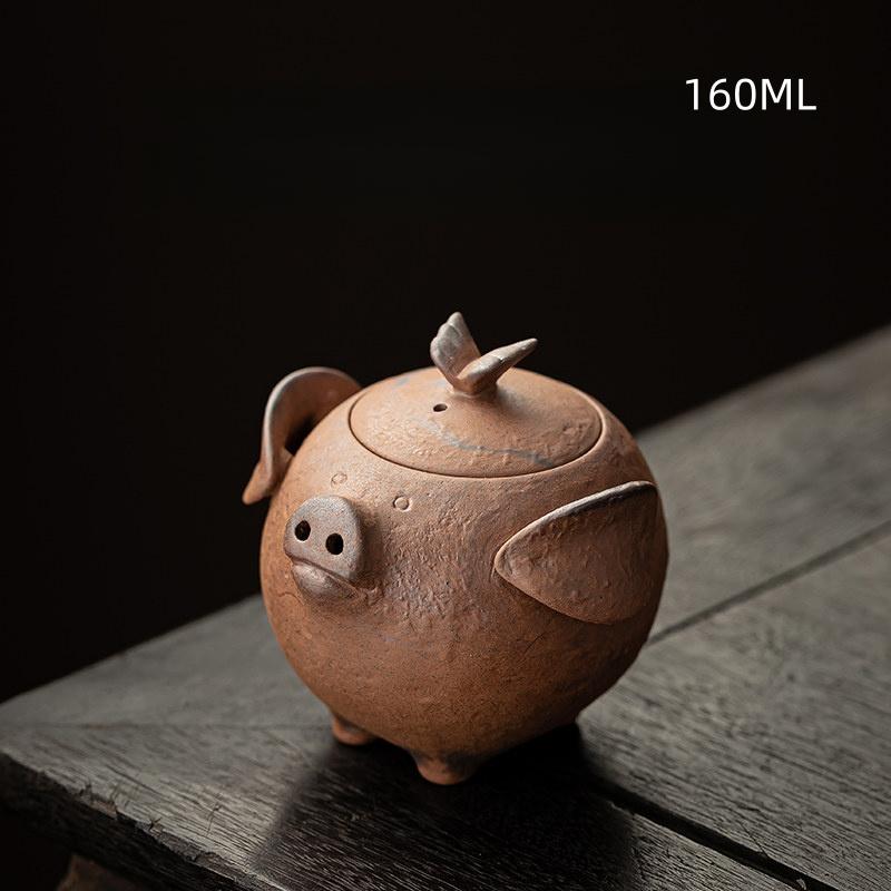 Rock Clay Coarse Pottery Tea Pot Retro Teapot Tea Kettle Tea Ceremony Tea Making Single Pot Tea Ceremony