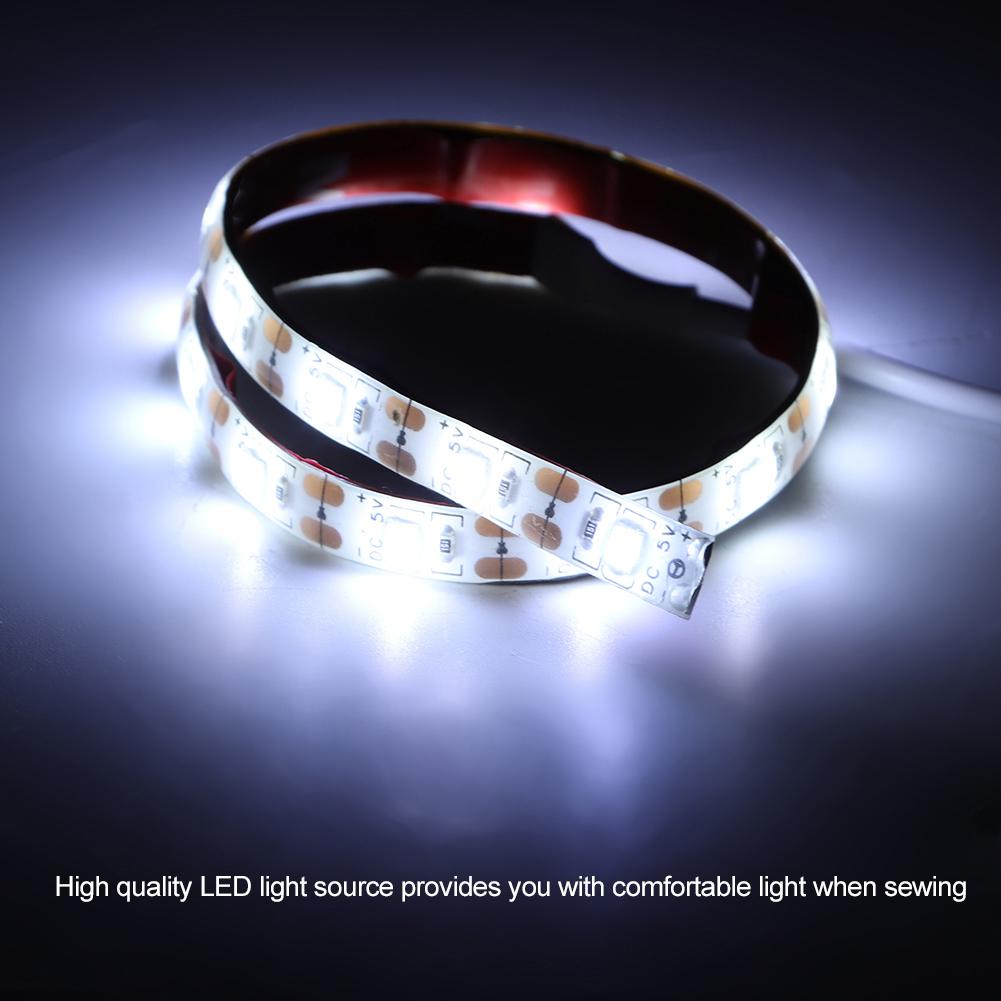 Flexible USB Sewing Machine 18LED Light Strip Light Kit Eye Protection Lamp for Crafts Workbench6500K