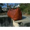 Men's Leather Goat Luggage Travel Gym Genuine Brown Overnight Bag Duffle