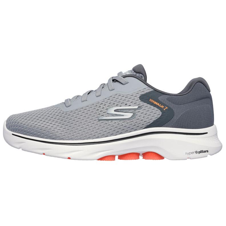 Skechers Go Walk 7 Comfortable Versatile Low-Top Casual Shoes Men sneakers Gray 216636-GYOR 43