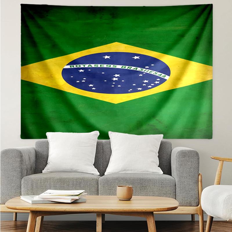 1PC Brazilian Flag Artwork K-pop music group Tapestry Accessories for Bedroom,Livingroom, dormitory Room Wall Decor Fan Birthday Gifts