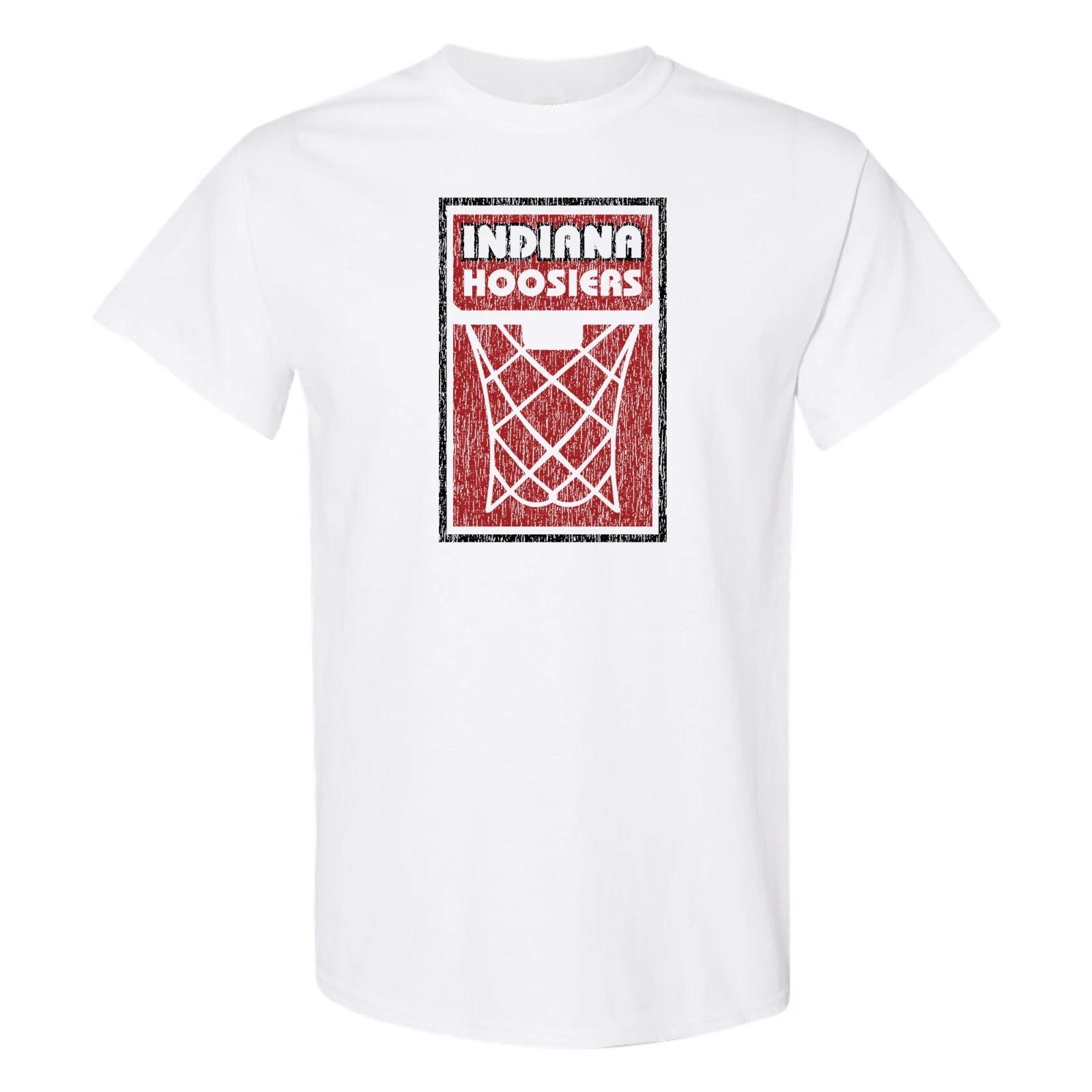 Indiana Hoosiers Basketball Net Block T-Shirt - White 3XL