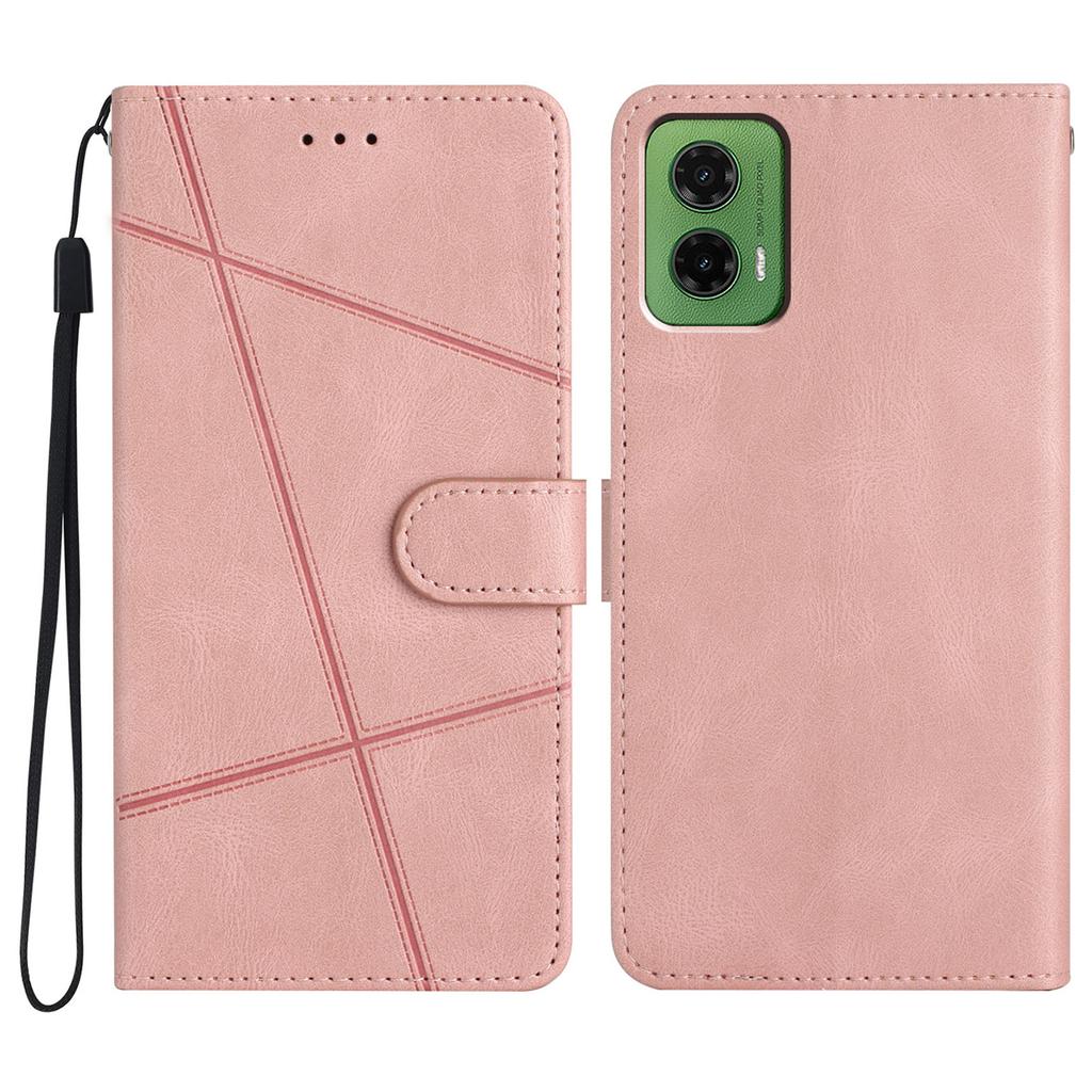 For Motorola Moto G35 5G Case Crazy Horse Texture PU Leather Wallet Stand Phone Cover