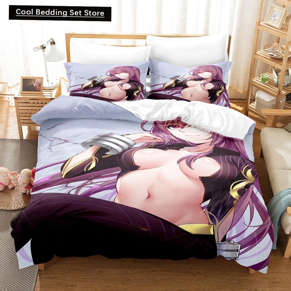 3D Tecknade serier Fate/Grand Order Emiya Alter Sängklädesset Enkelsäng Tvilling Full Queen King Size Sängset Vuxen Barn Sovrum Påslakan Set